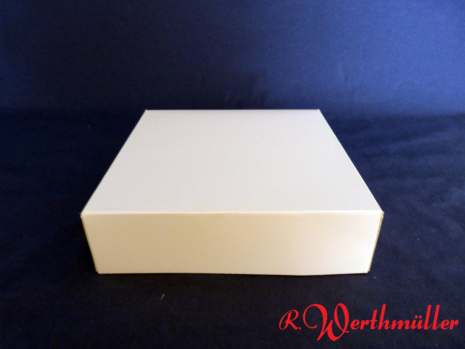 Tortenkartons 18x18x5 cm weiß