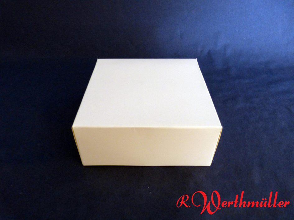 Tortenkartons 14x14x6 cm WEISS