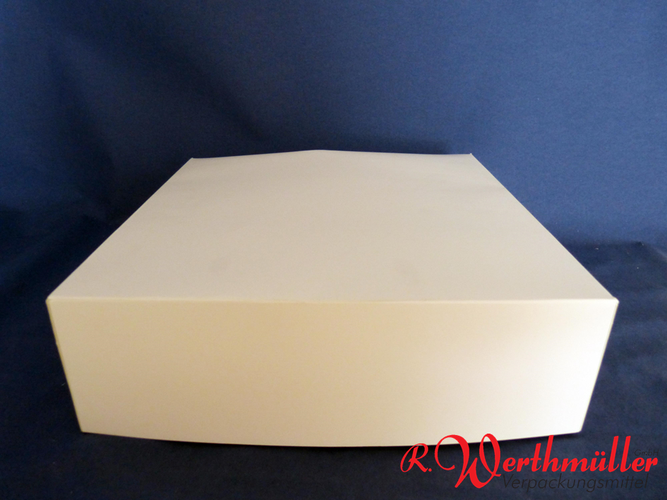 Tortenkartons 32x32x10 cm Weiß
