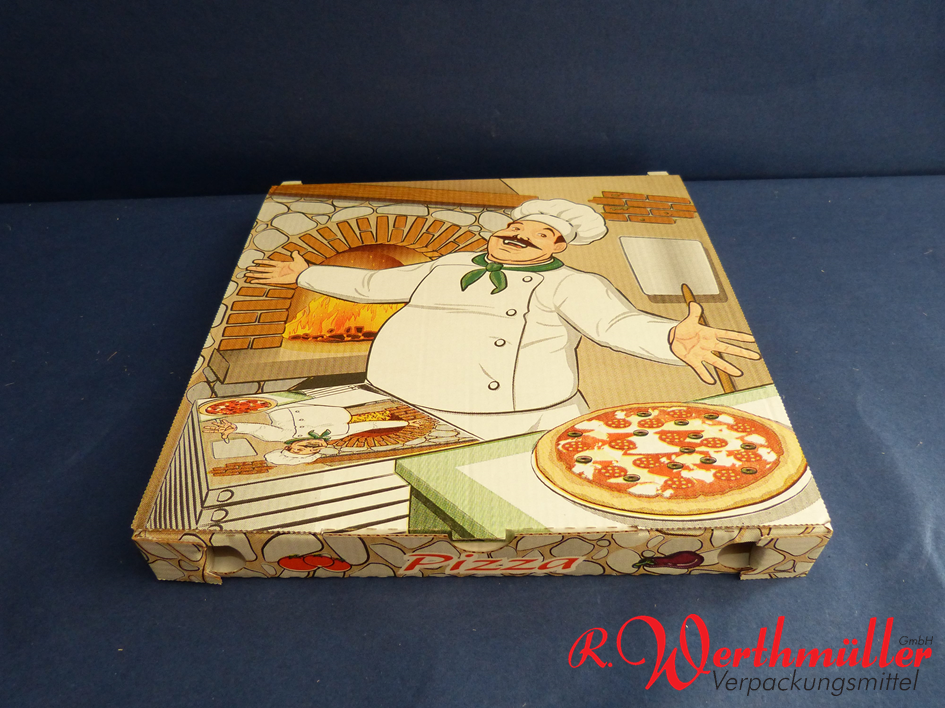 Pizzakarton 26,5x26,5x3 cm CUBO 
