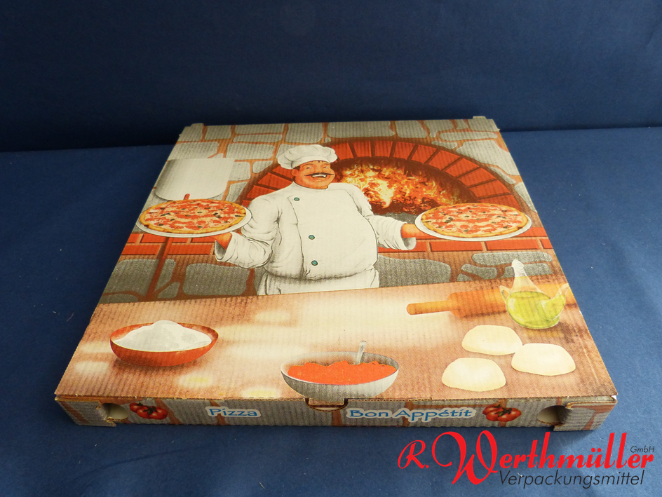 Pizzakarton 32x32x3 cm CUBO 