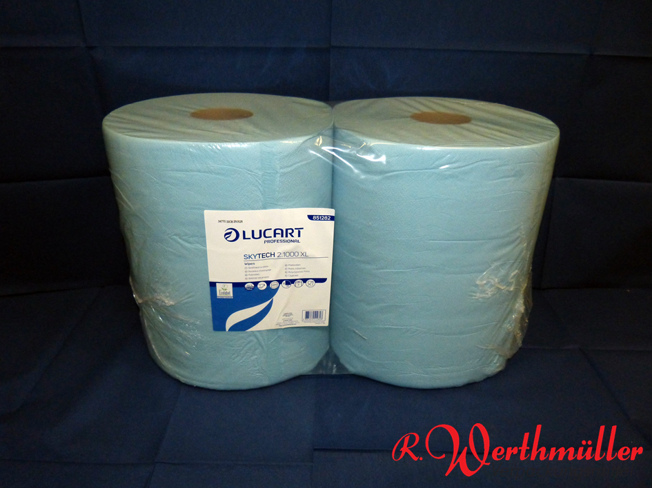 Putzrollen 2-lg blau 36x36cm 1000 Blatt