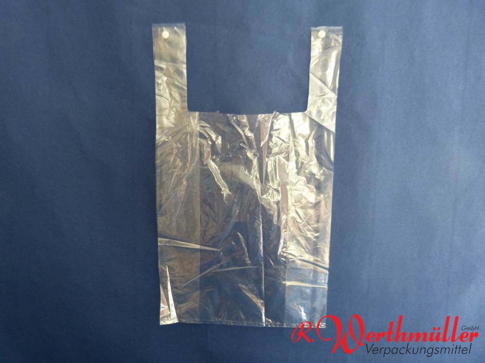 Hemdchentragetaschen transparent geblockt 28+14x48 cm