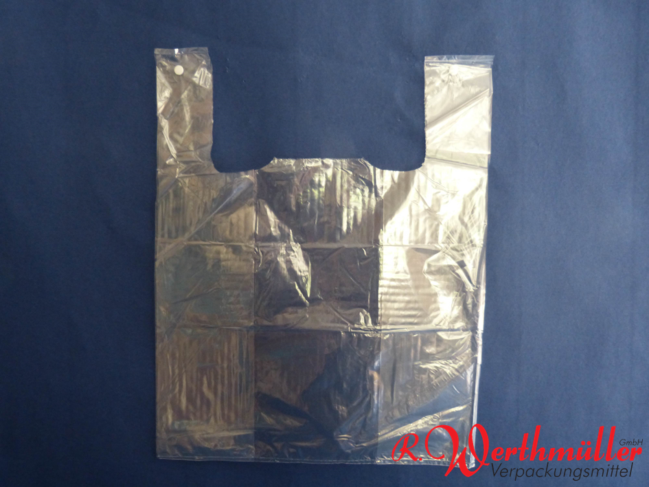 Hemdchentragetaschen transparent geblockt 37+24x48 cm